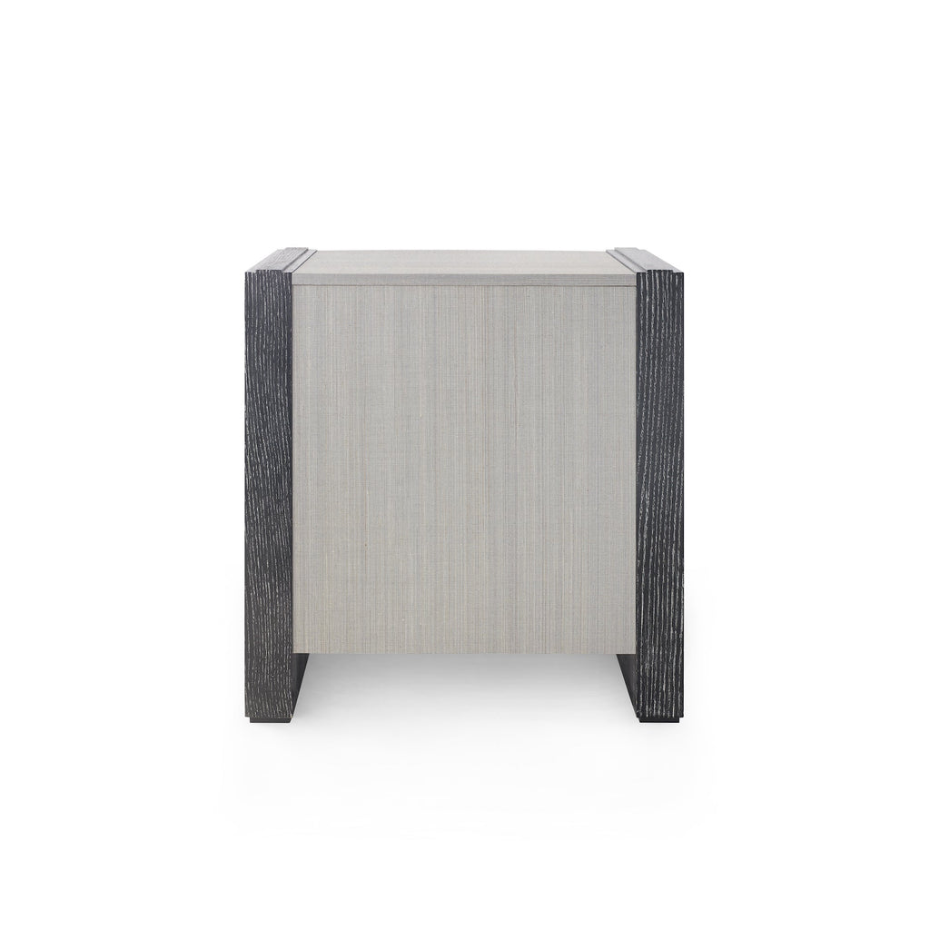 Albert 3-Drawer Side Table - Ash Gray Shimmer