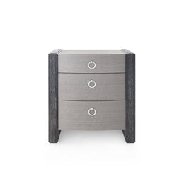 Albert 3-Drawer Side Table - Ash Gray Shimmer