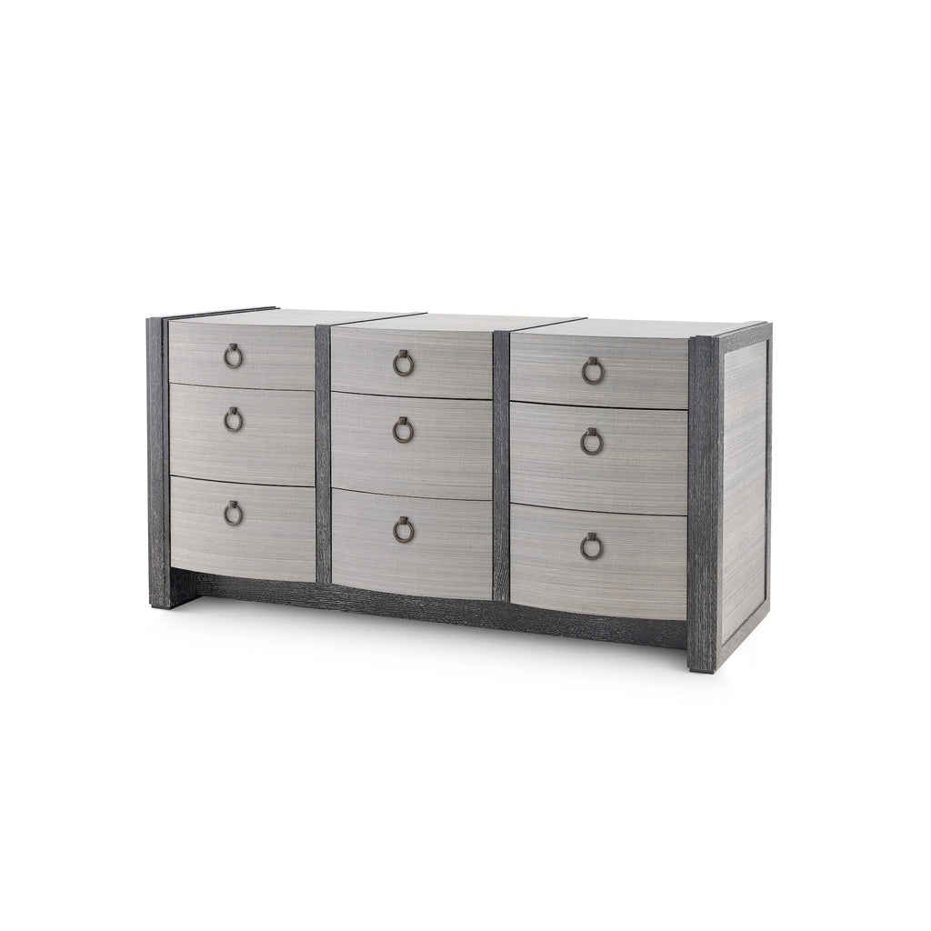 Albert Extra Large 9-Drawer - Ash Gray Shimmer