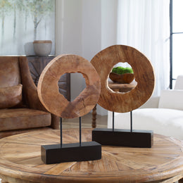 Ashlea Wooden Sculptures Set of 2