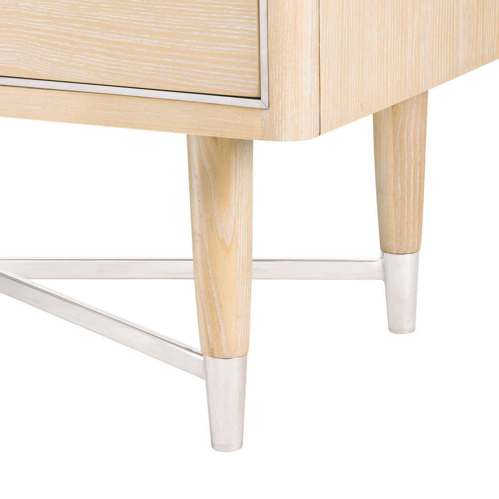 Adrian 2-Drawer Side Table - Wheat