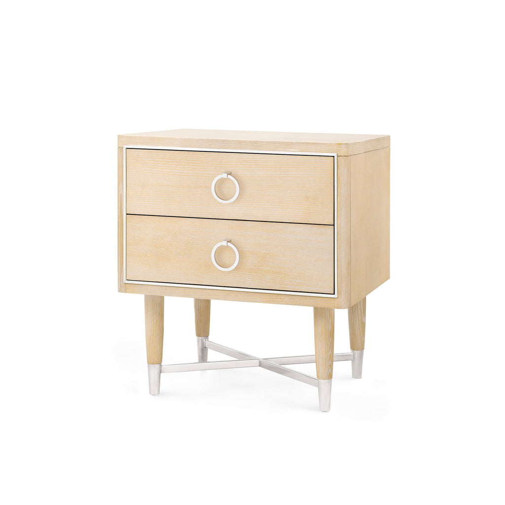 Adrian 2-Drawer Side Table - Wheat