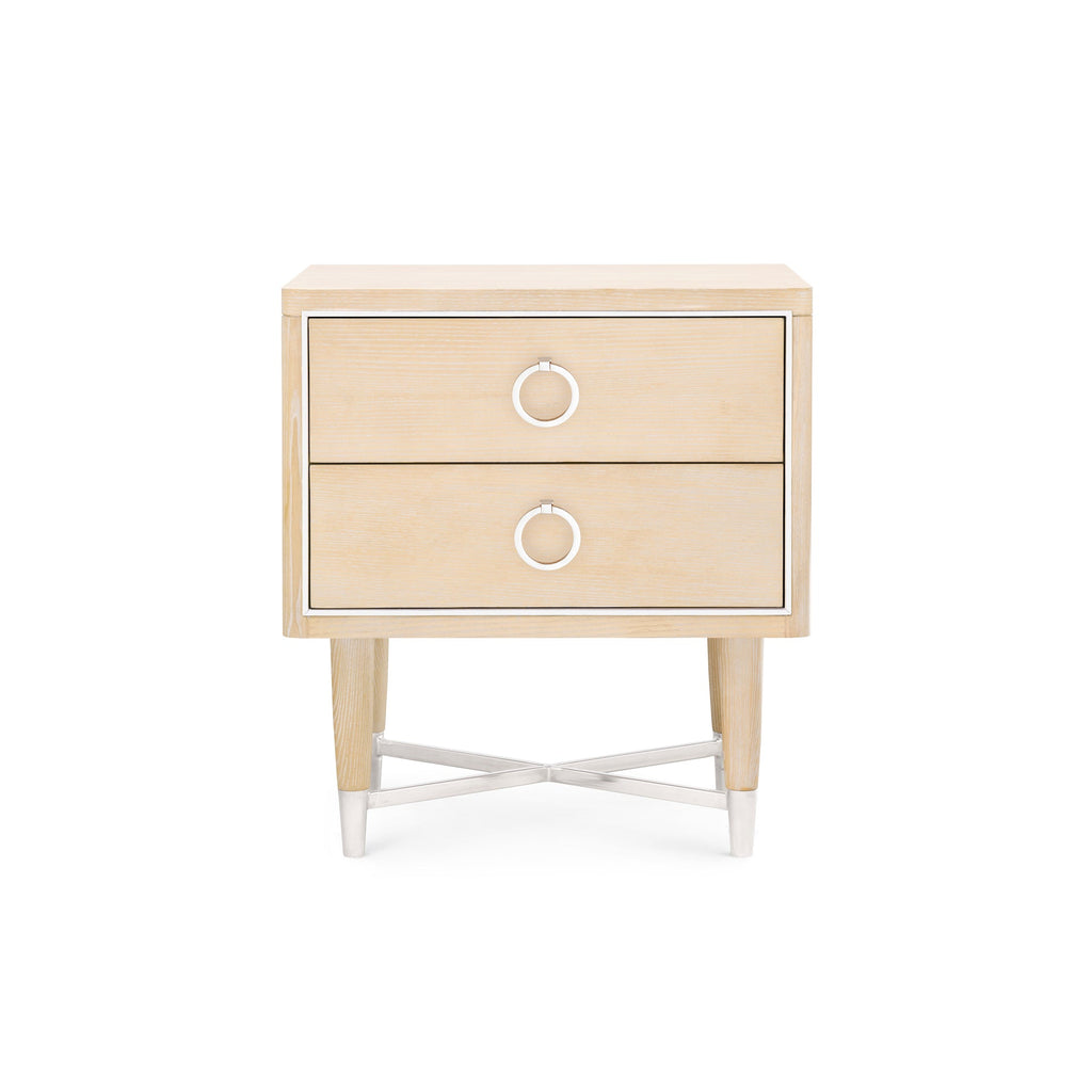 Adrian 2-Drawer Side Table - Wheat