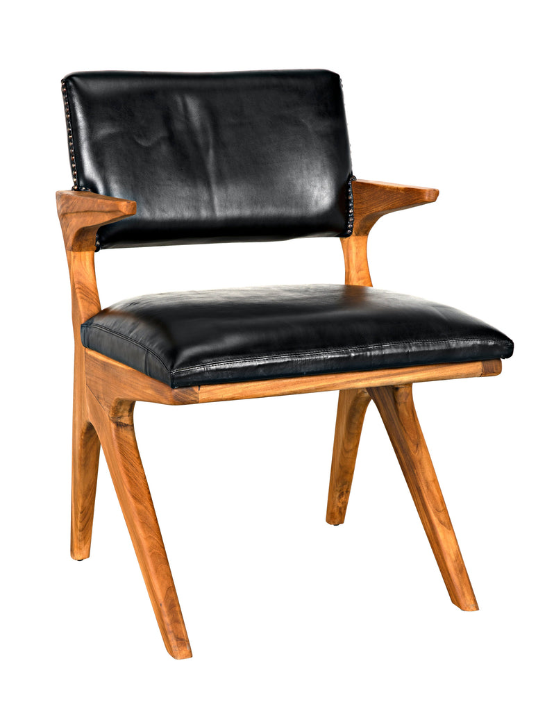 Dolores Chair, Teak with Leather