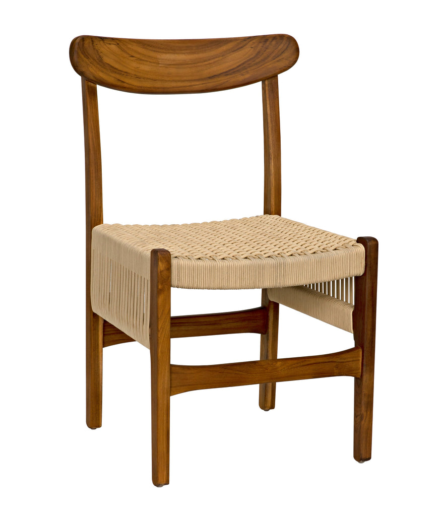 Shagira Chair, Teak with Woven Rope