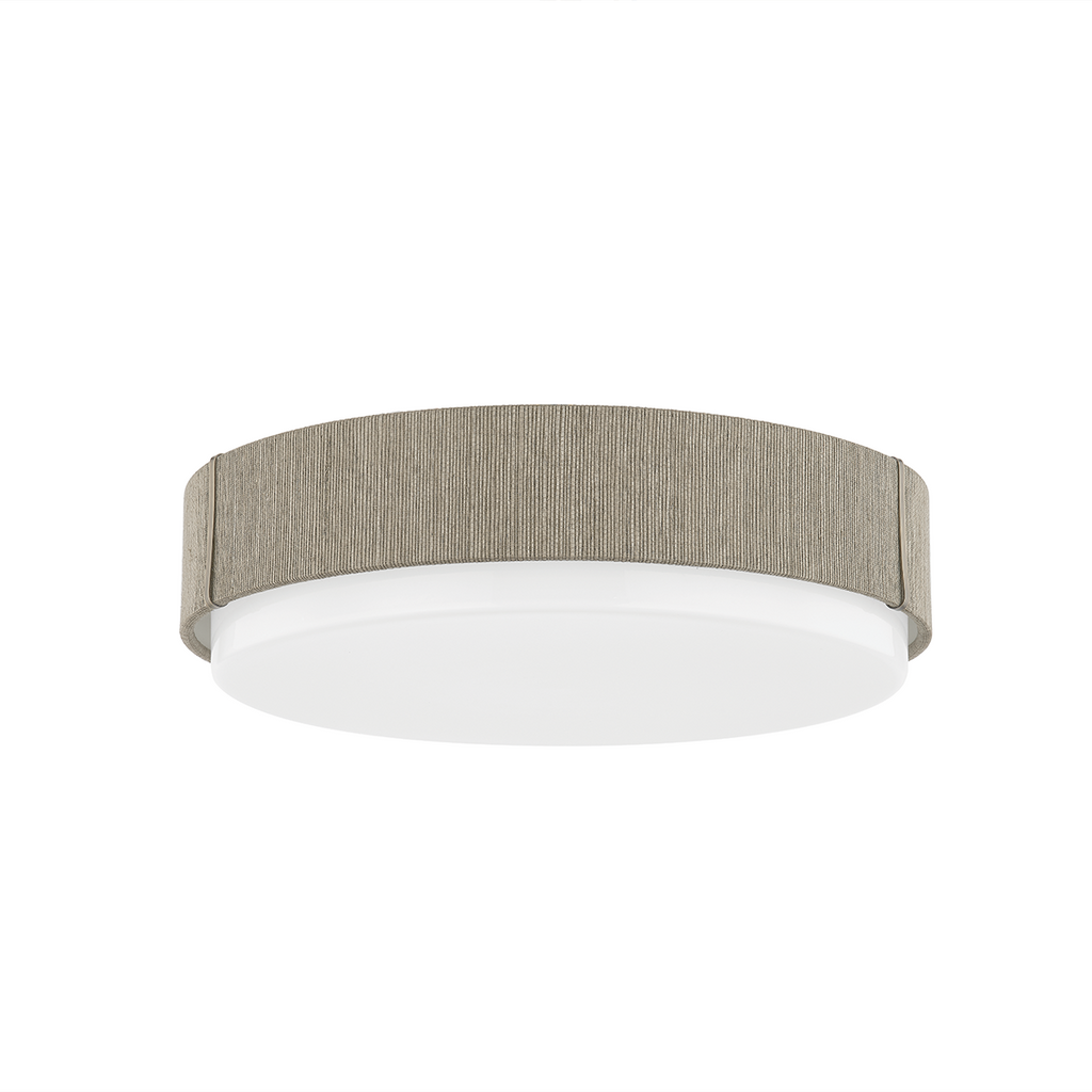 Zane 1 Light Flush Mount - Patina Brass