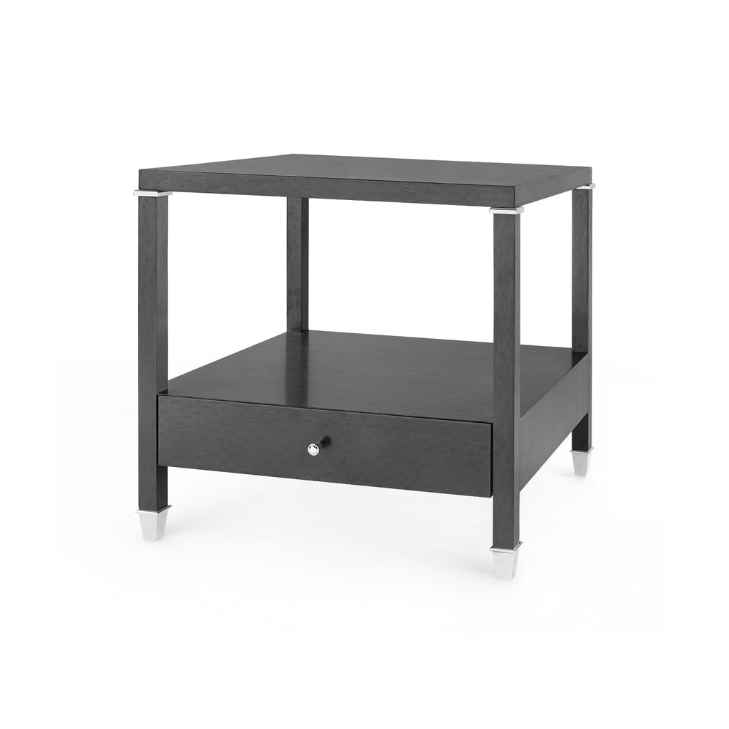 Alessandra 1-Drawer Side Table - Black