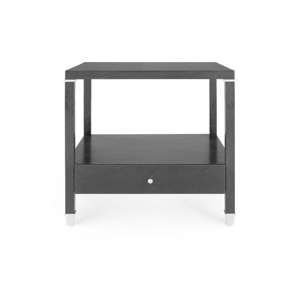 Alessandra 1-Drawer Side Table - Black