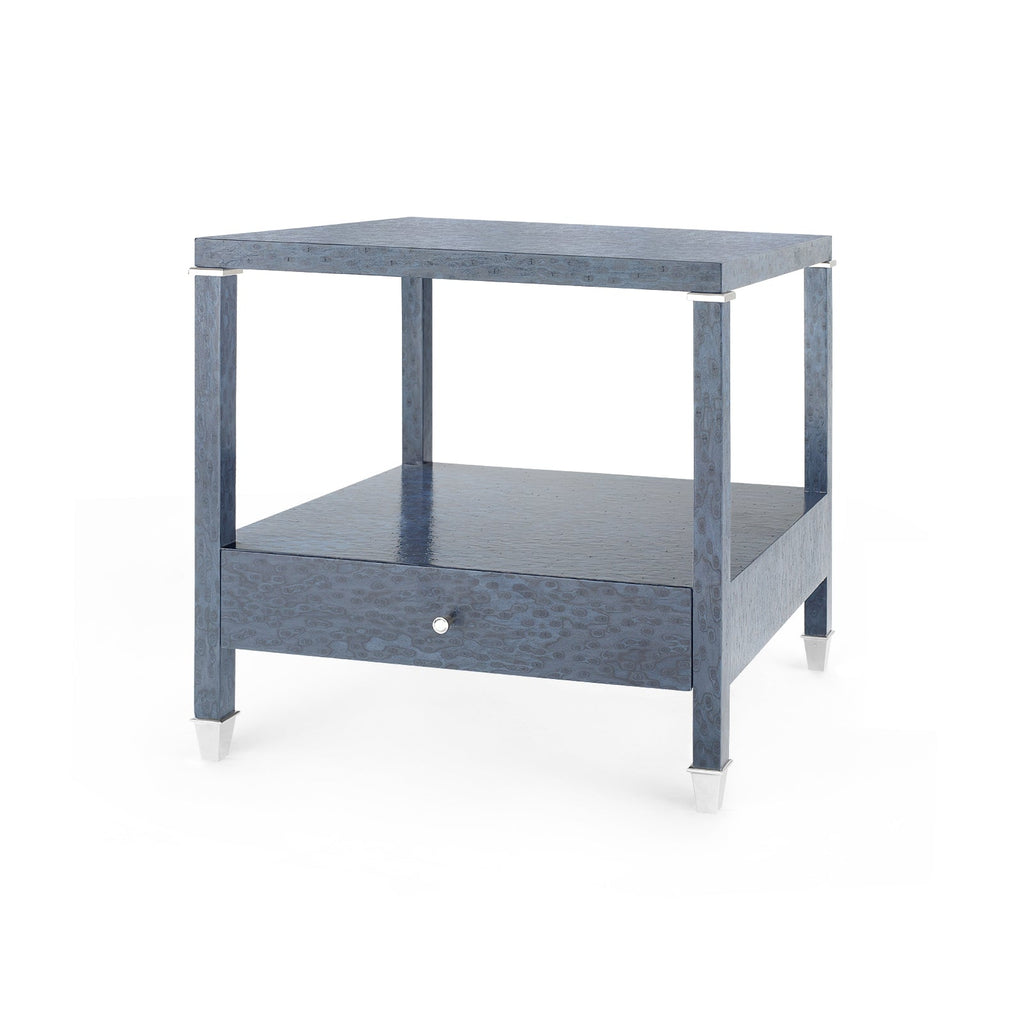 Alessandra 1-Drawer Side Table - Deep Navy