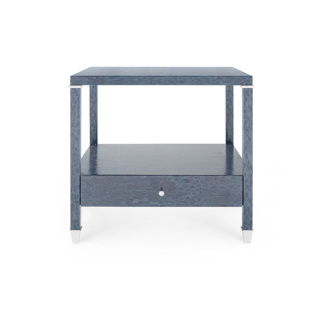 Alessandra 1-Drawer Side Table - Deep Navy