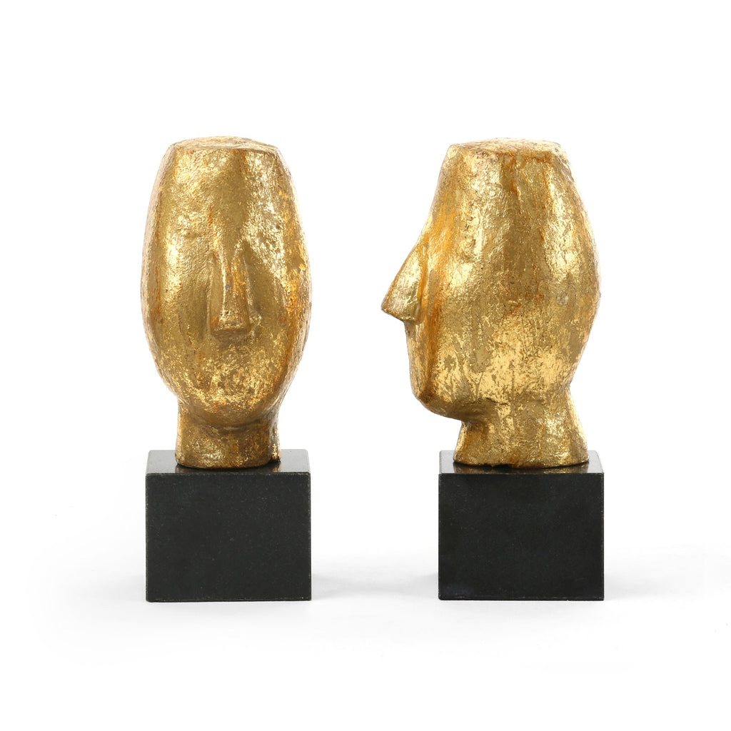 Alberto Statue (Pair) - Gold Leaf