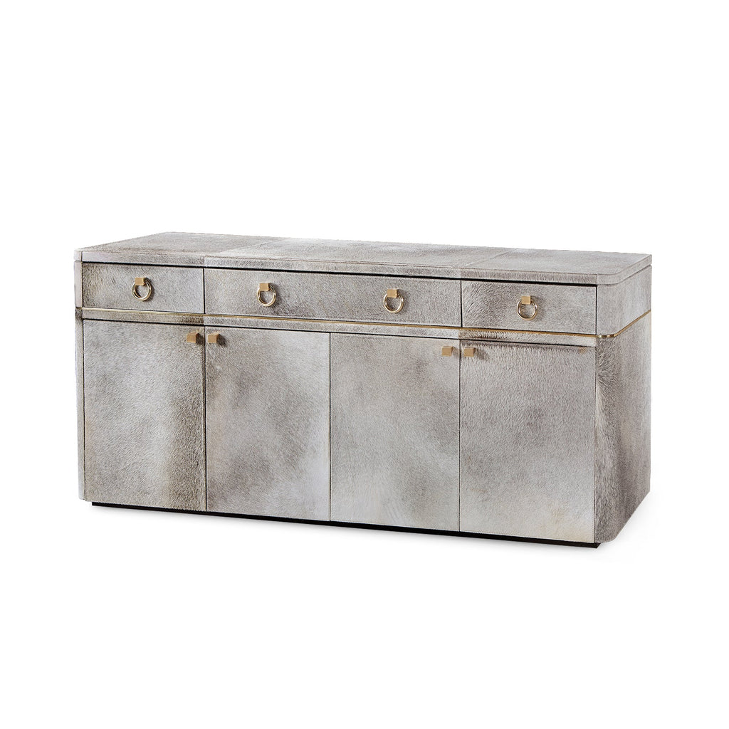 Andre 3-Drawer & 4-Door Cabinet - Gray