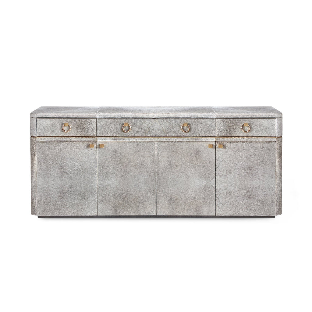 Andre 3-Drawer & 4-Door Cabinet - Gray