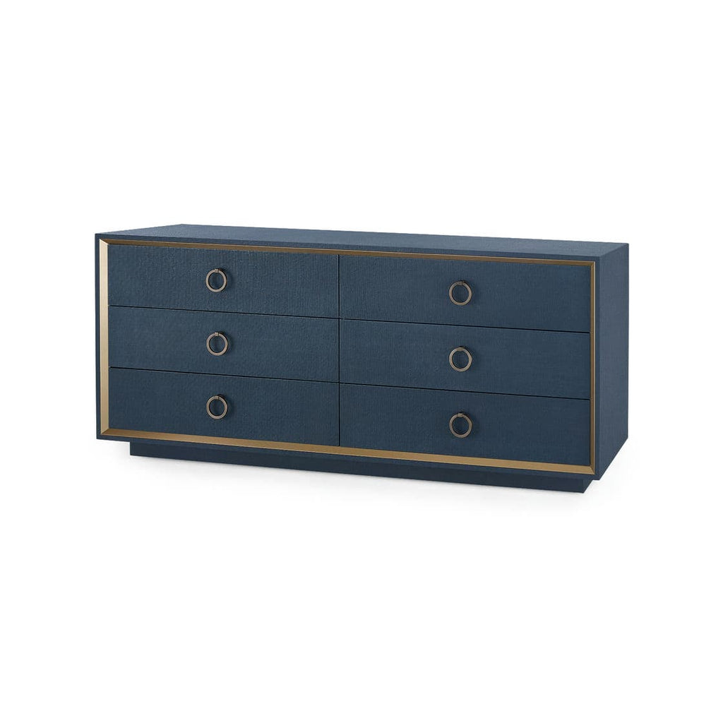 Ansel Extra Large 6-Drawer - Blue Steel