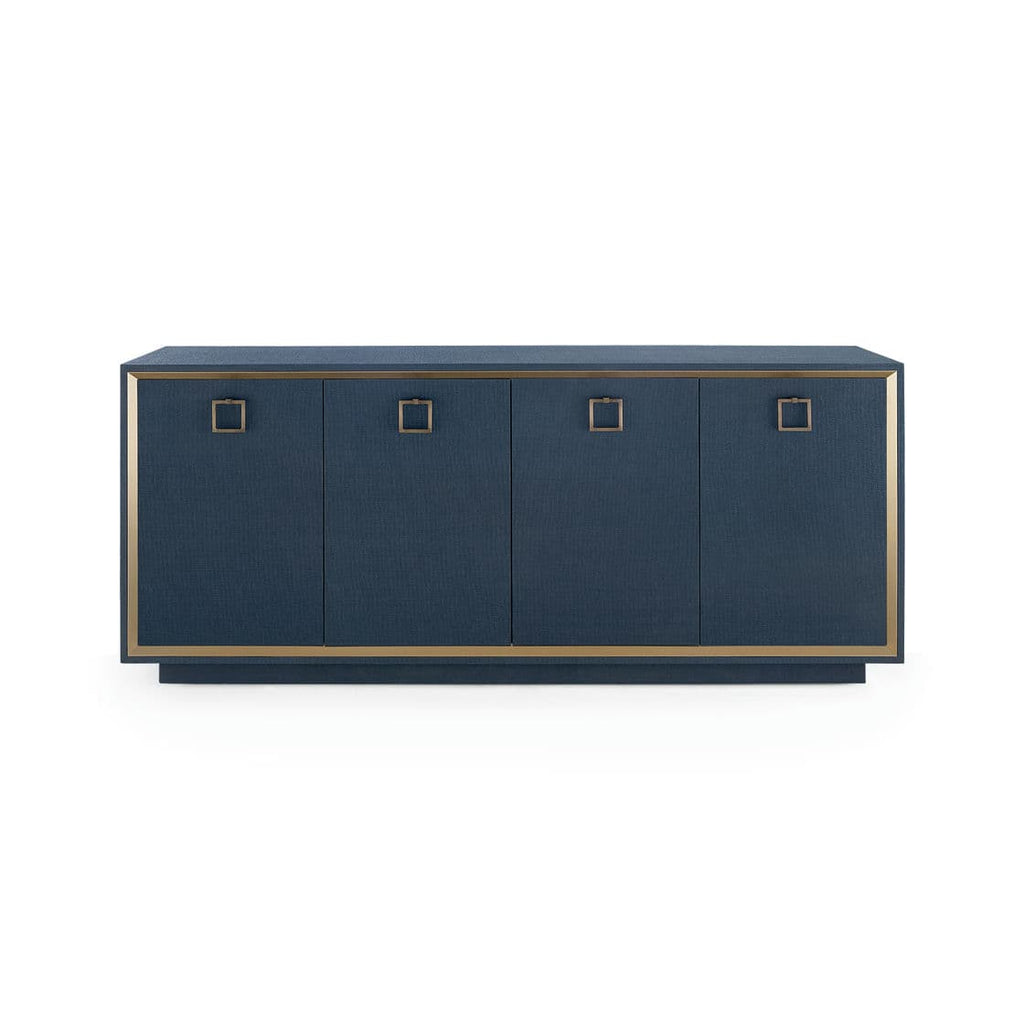 Ansel 4-Door Cabinet - Blue Steel