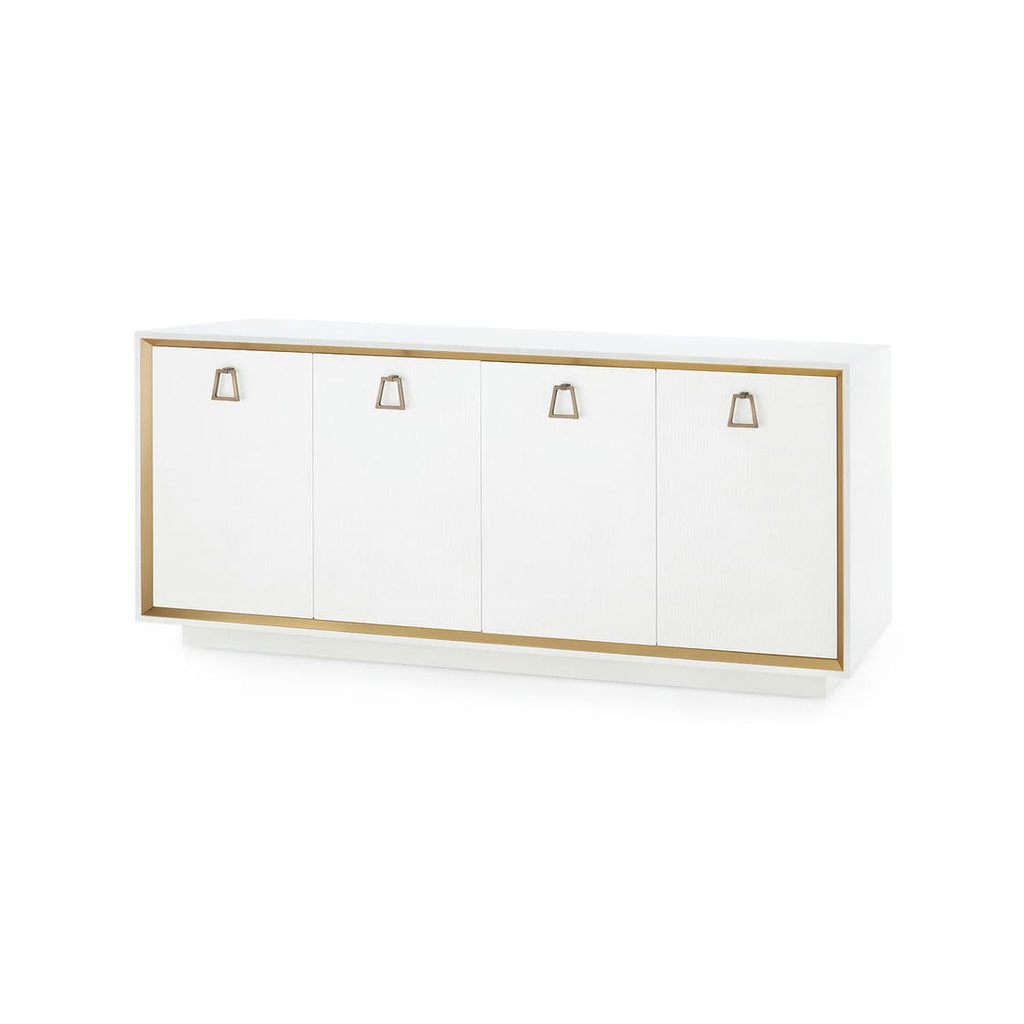 Ansel 4-Door Cabinet - Chiffon White