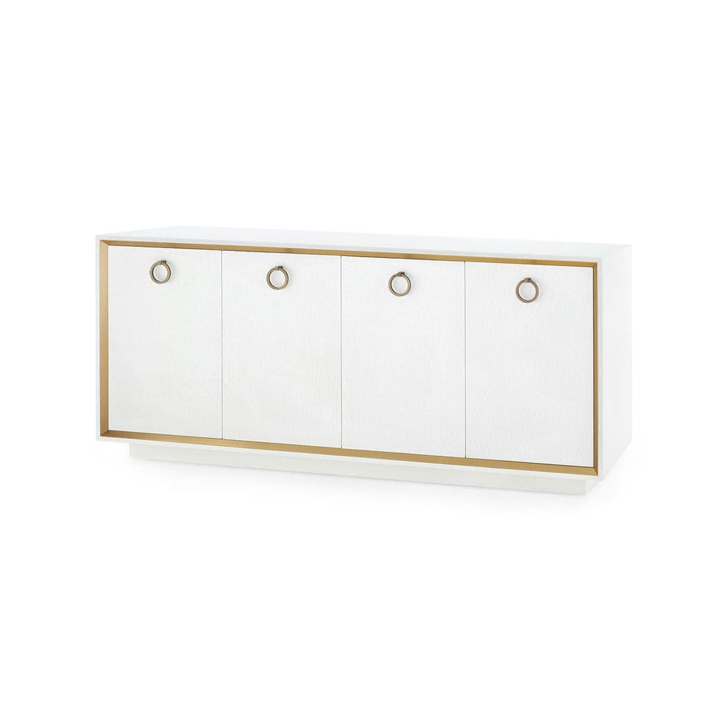 Ansel 4-Door Cabinet - Chiffon White