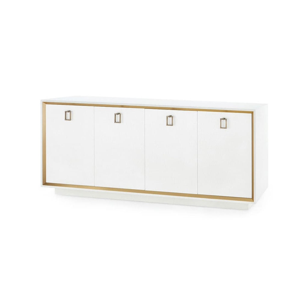 Ansel 4-Door Cabinet - Chiffon White