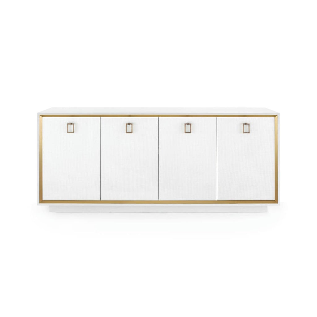 Ansel 4-Door Cabinet - Chiffon White