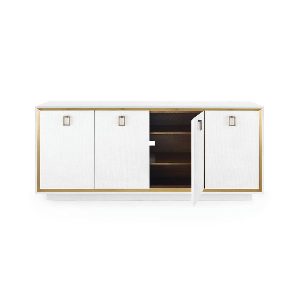 Ansel 4-Door Cabinet - Chiffon White