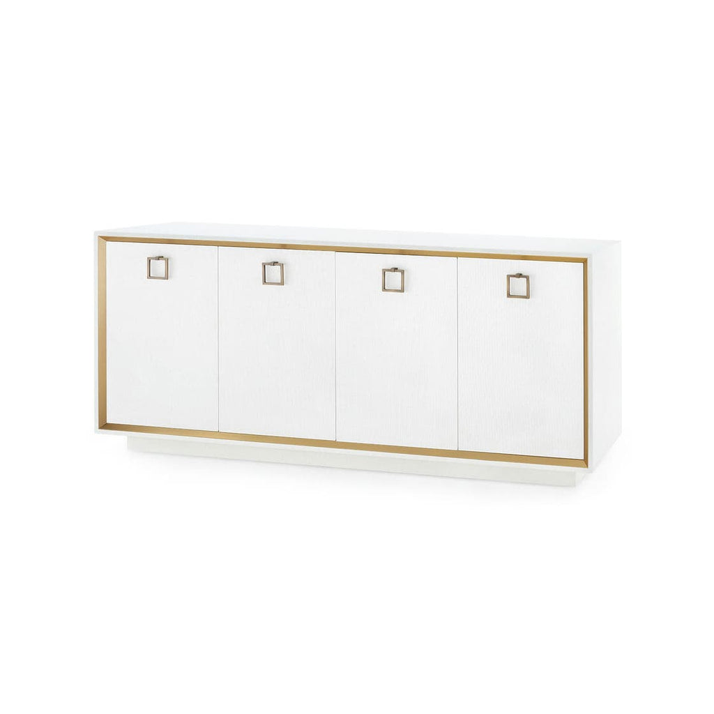 Ansel 4-Door Cabinet - Chiffon White