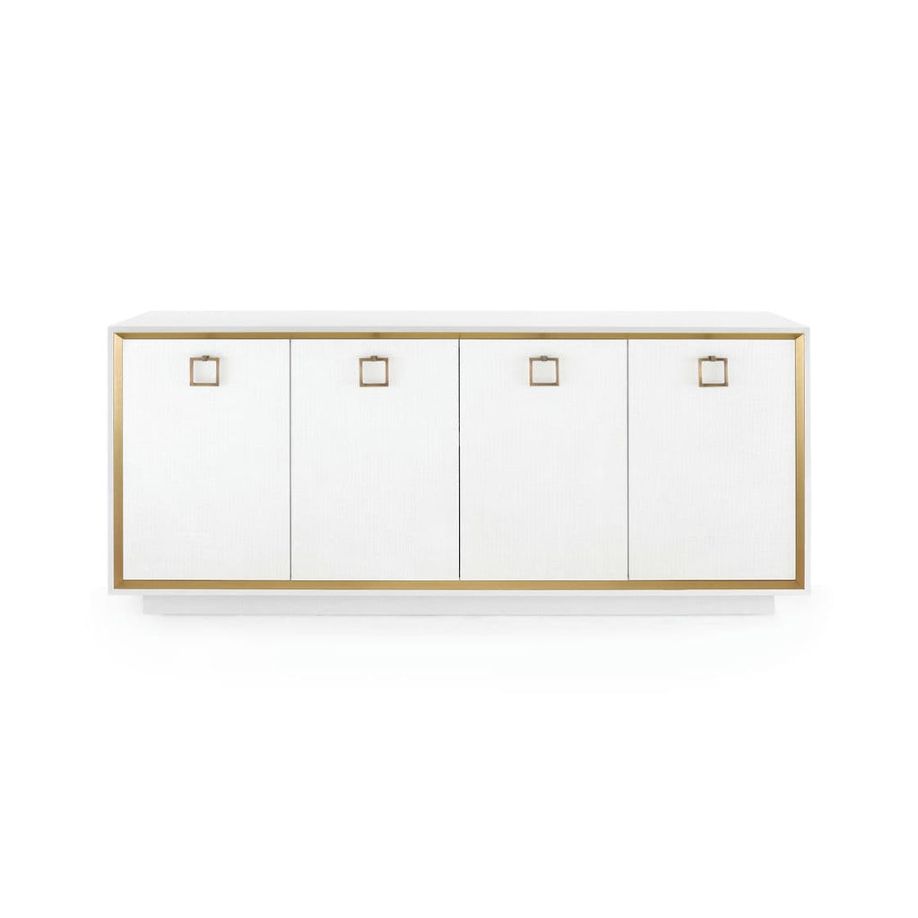 Ansel 4-Door Cabinet - Chiffon White