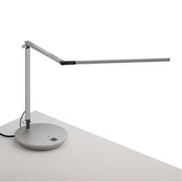 Z-Bar Desk Lamp with Power Base USB and AC Outlets