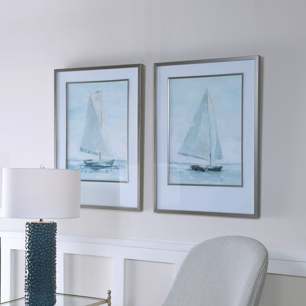 Seafaring Framed Prints, Set of 2