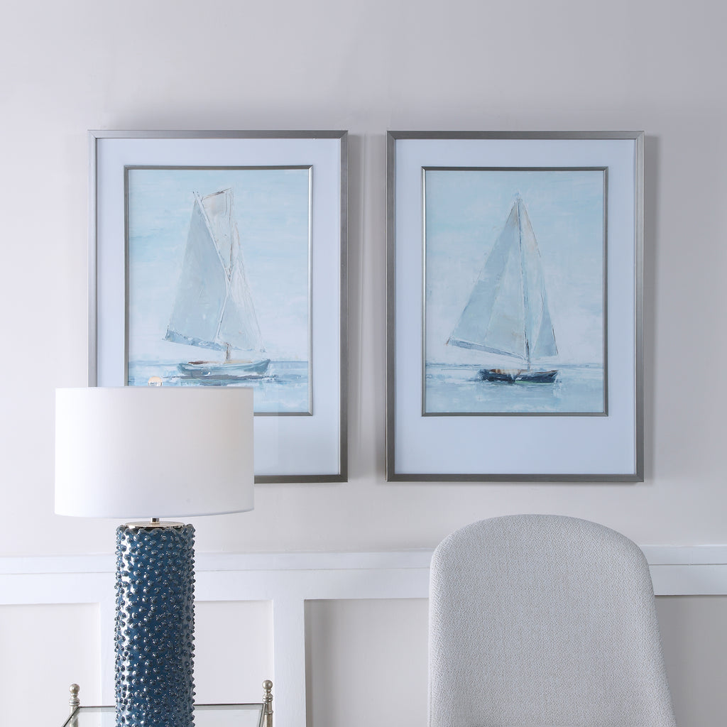 Seafaring Framed Prints, Set of 2