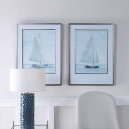 Seafaring Framed Prints, Set of 2