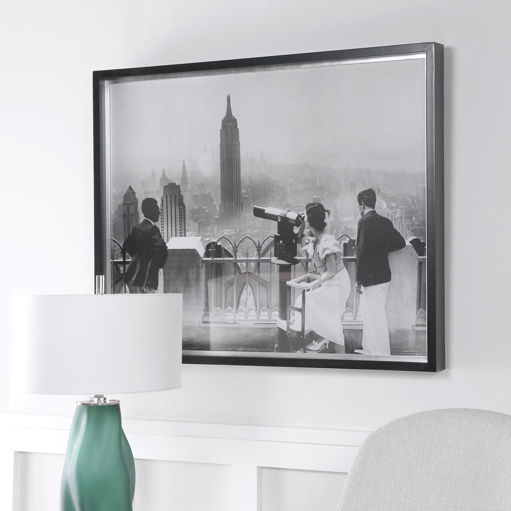 Manhattan View Vintage Print