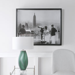 Manhattan View Vintage Print