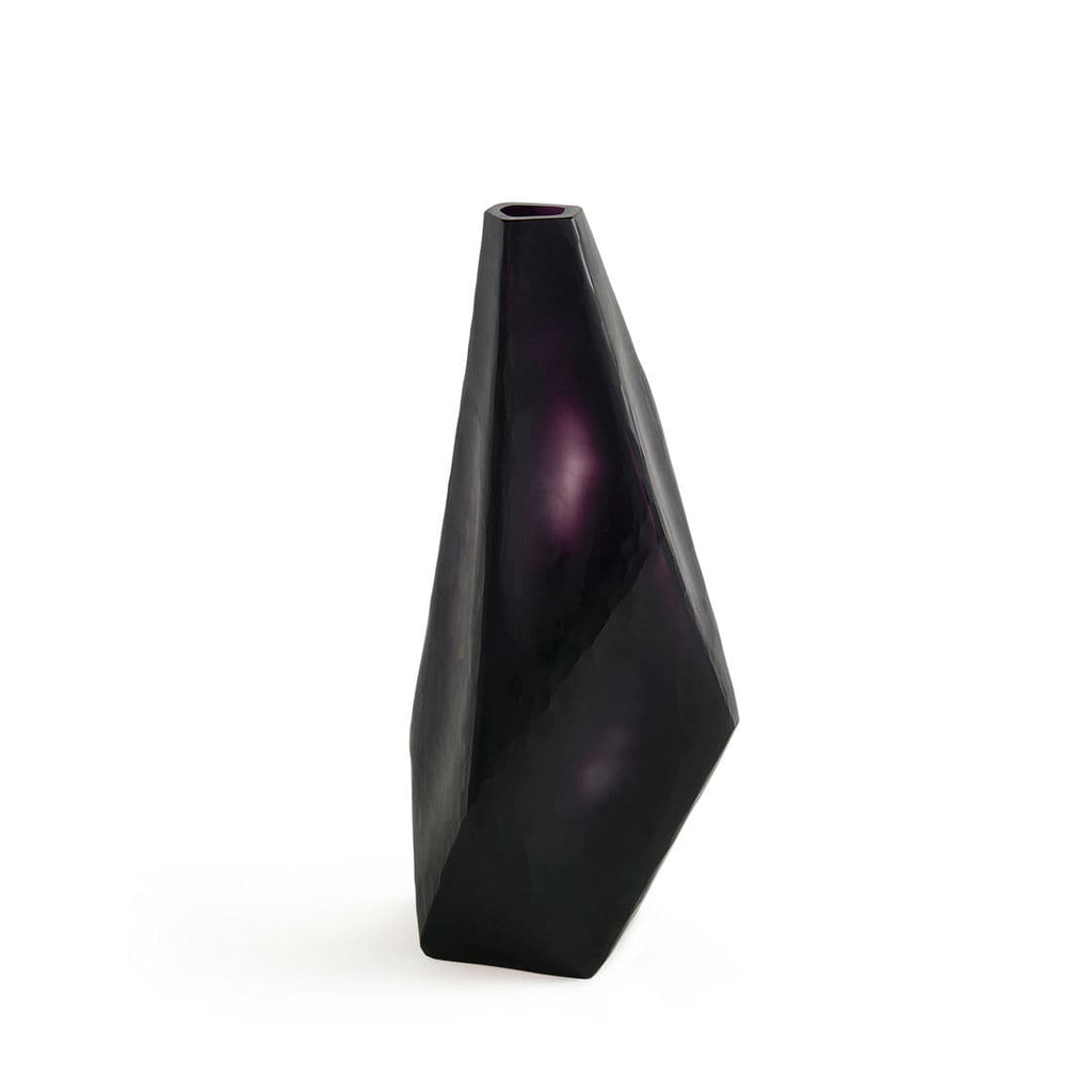 Asscher Vase - Aubergine