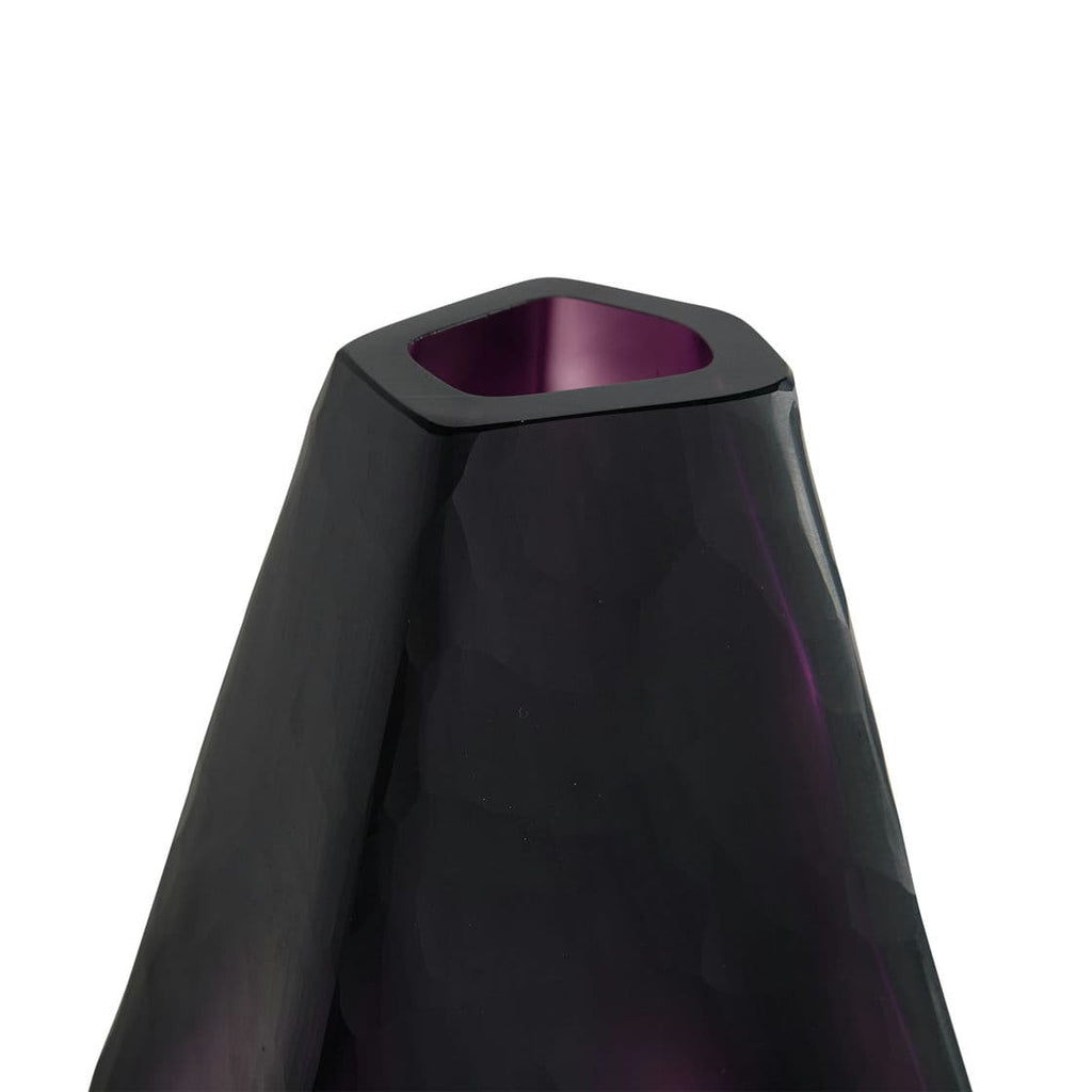 Asscher Vase - Aubergine