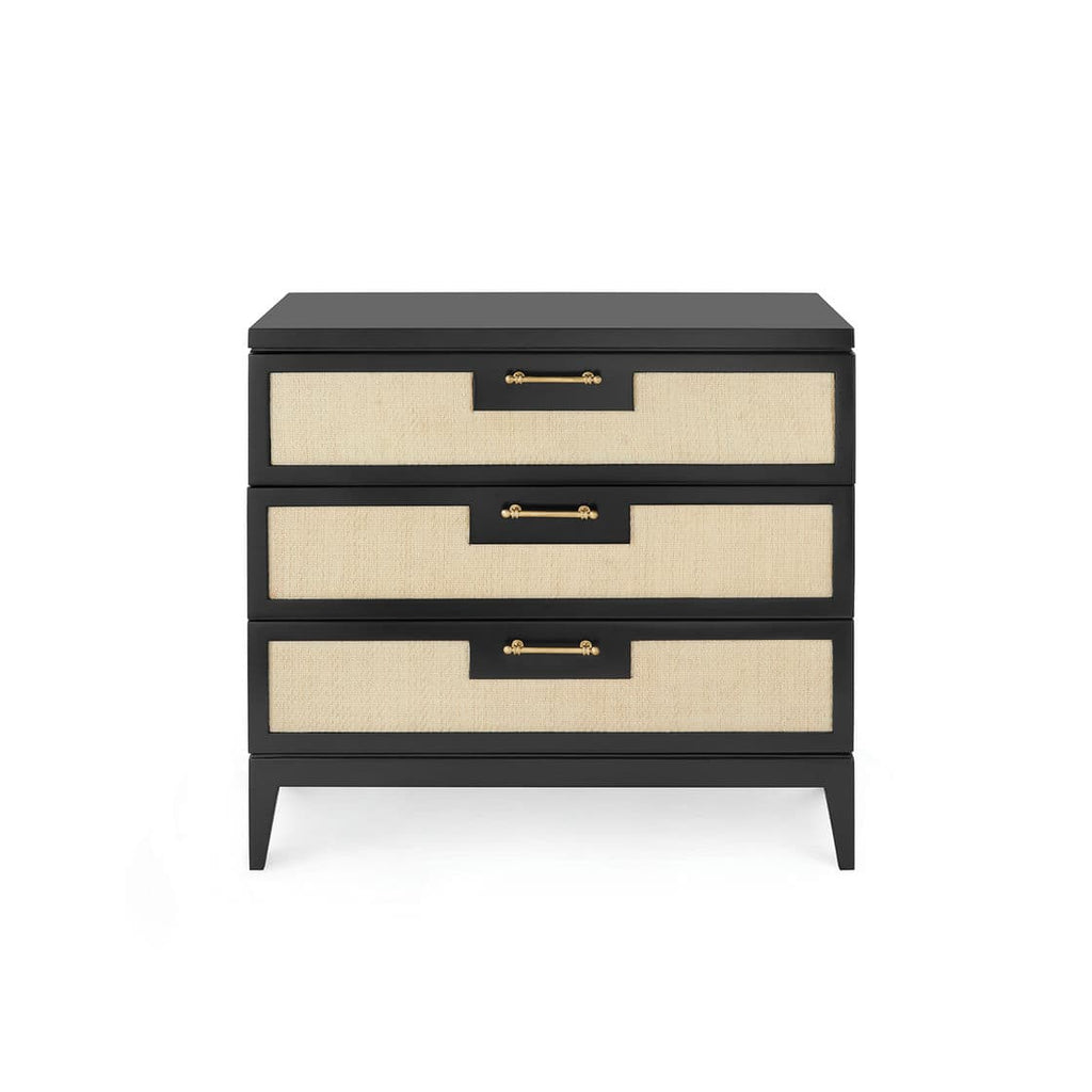 Astor 3-Drawer Side Table - Flat Black