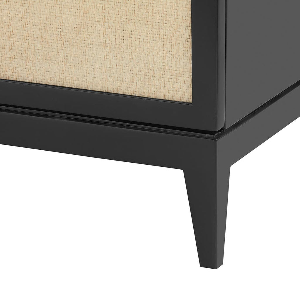 Astor 3-Drawer Side Table - Flat Black