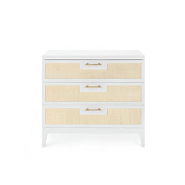 Astor 3-Drawer Side Table - Vanilla