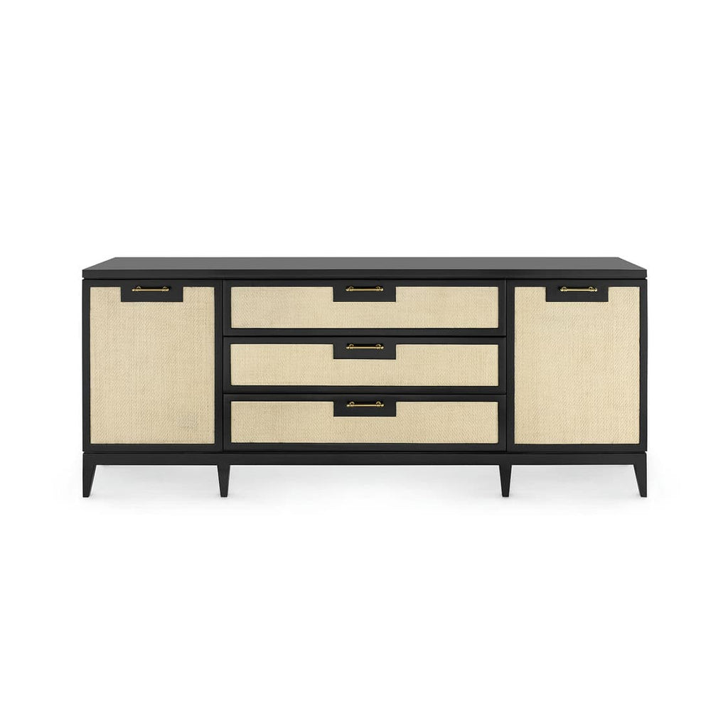 Astor 3-Drawer & 2-Door Cabinet - Flat Black