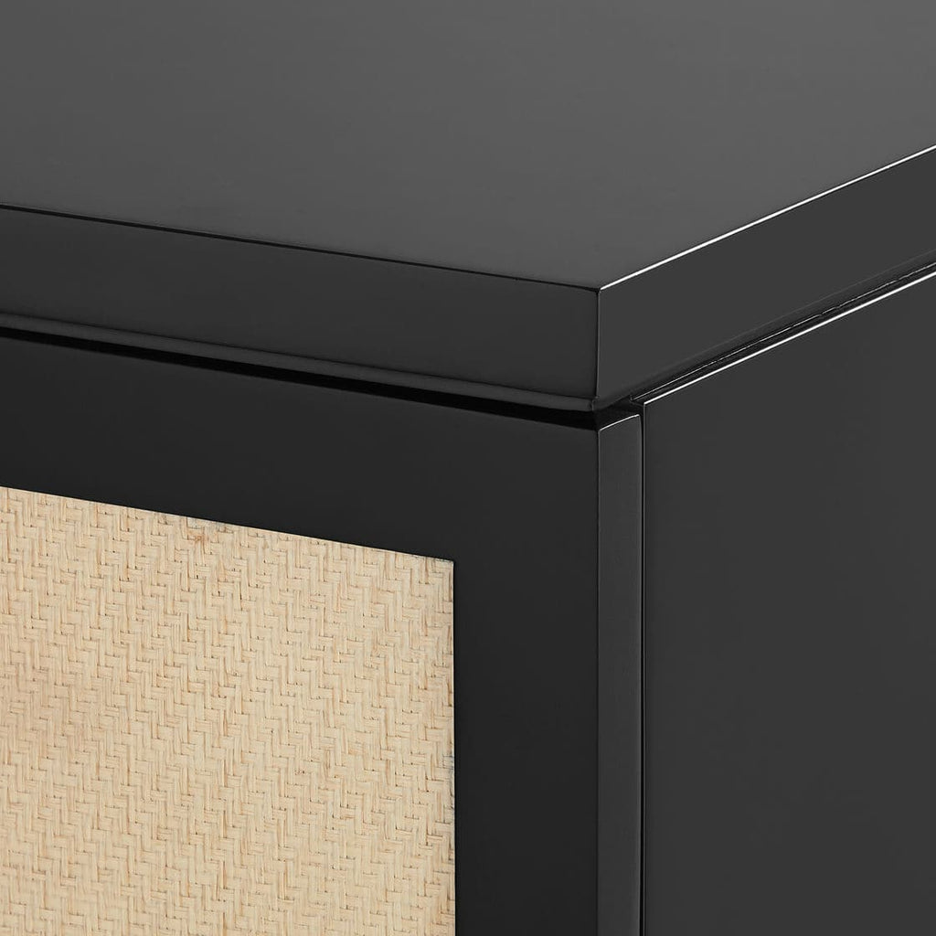 Astor 3-Drawer & 2-Door Cabinet - Flat Black