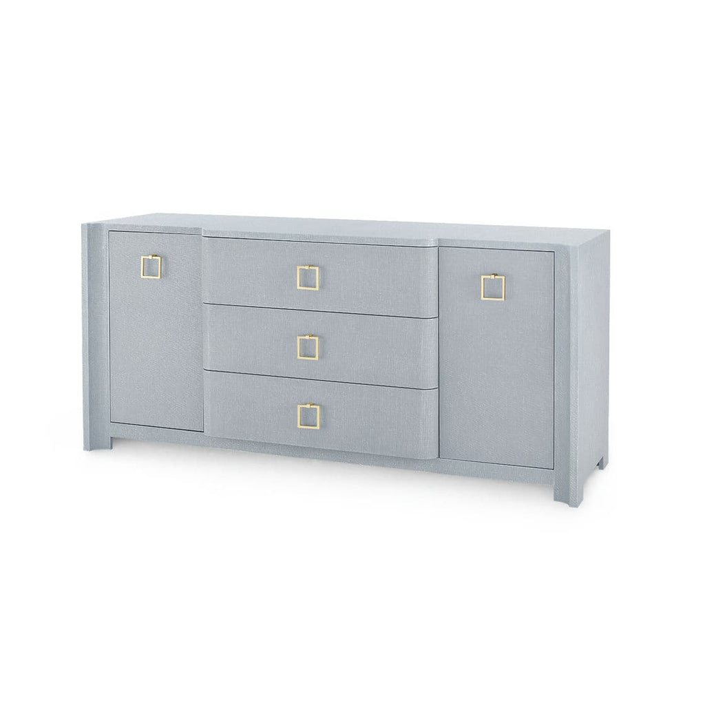 Audrey 3-Drawer & 2-Door Cabinet - Washed Winter Gray