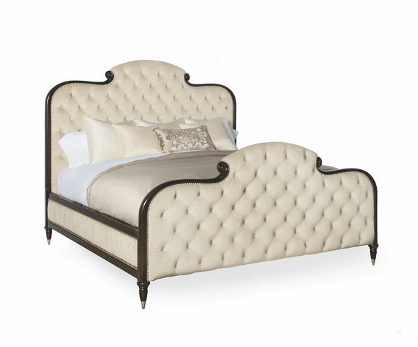 Queen Bed - Bronzed Ebony, Warm Silver - B093-302