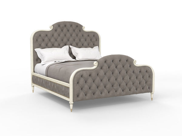 King Bed - Bronzed Ebony, Warm Silver - B093-352-E1