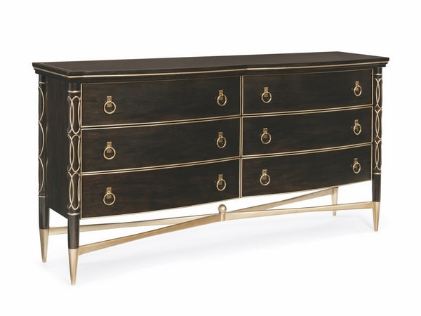 Double Dresser - Bronzed Ebony, Warm Silver - B093-510