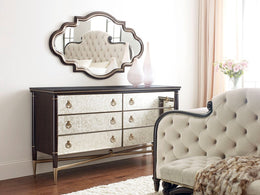 Double Dresser - Bronzed Ebony, Warm Silver - B093-511