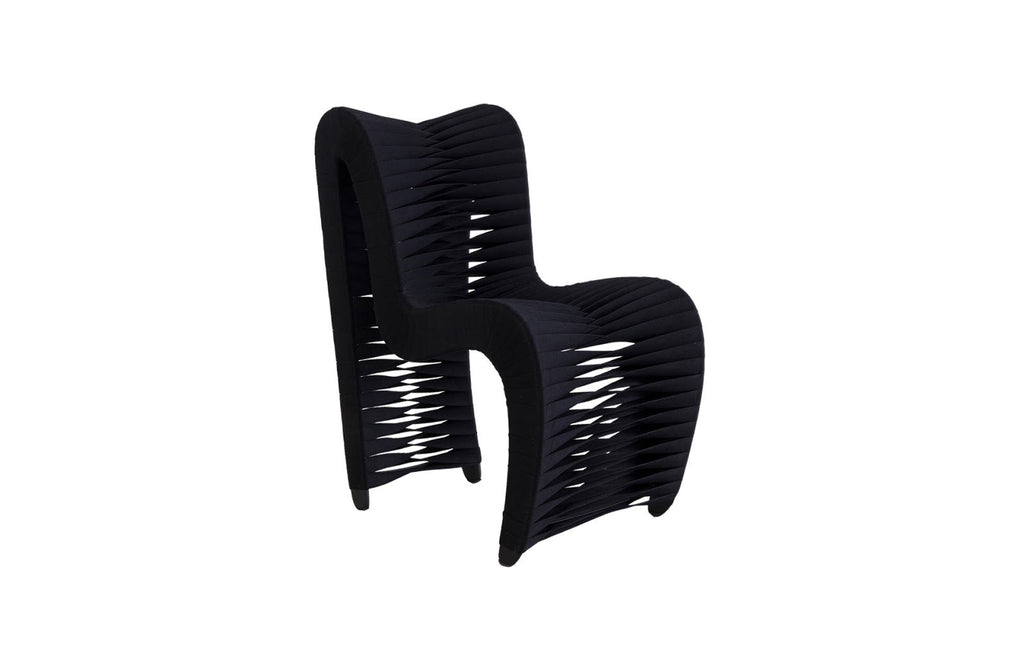 Seat Belt Dining Chair, Black/Black