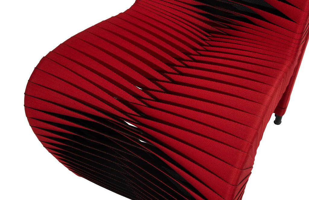 Seat Belt Dining Chair, Red/Black