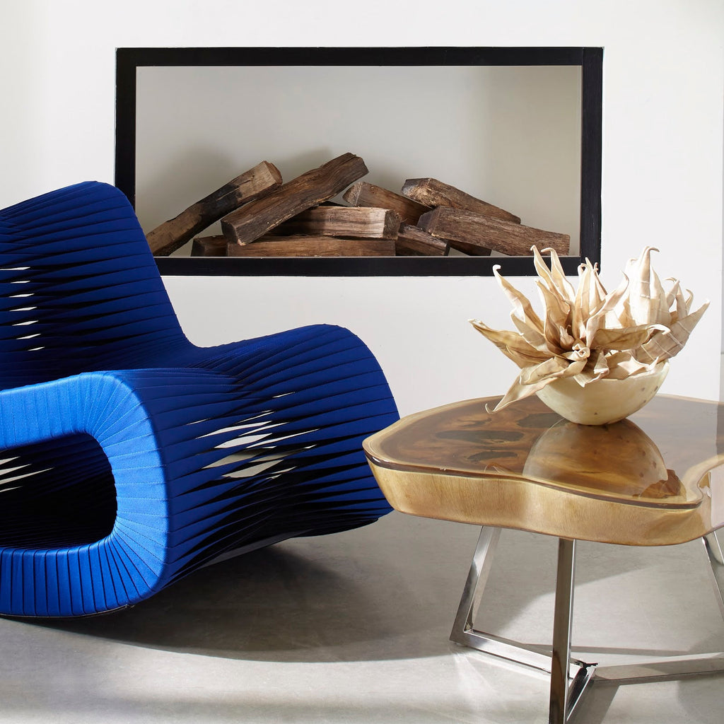 Seat Belt Rocking Chair, Blue/Black