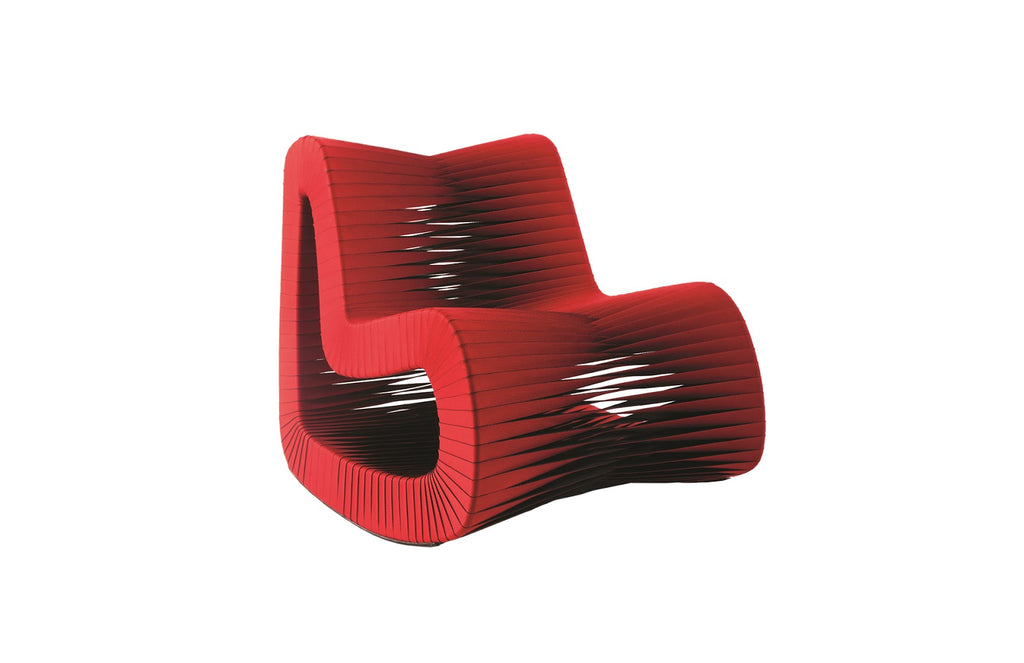 Seat Belt Rocking Chair, Red