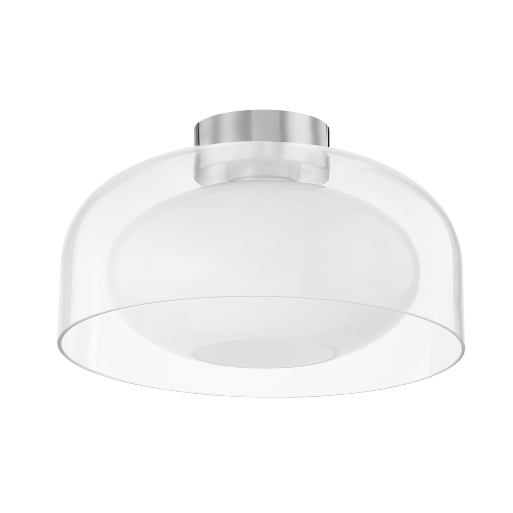 Giovanna 1 Light Flush Mount - Polished Nickel