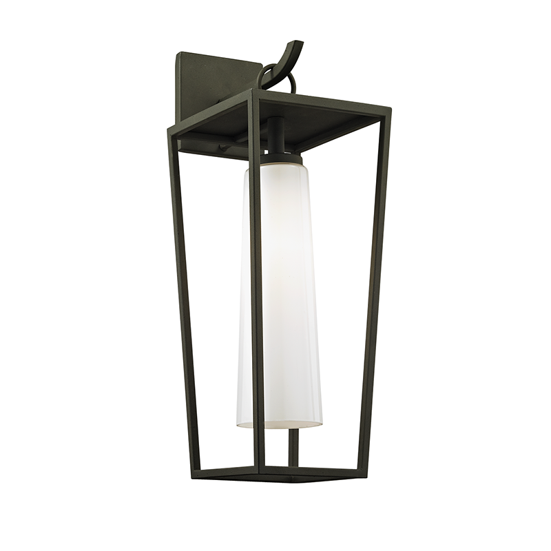 Mission Beach Lantern 19" - Textured Black